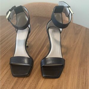 All Saints Black Leather Heels